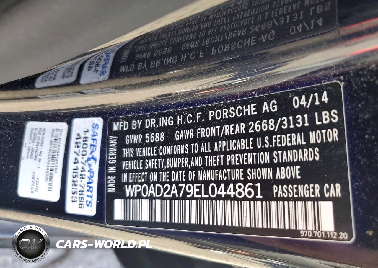 2014 Porsche Panamera S Hybrid VIN:WP0AD2A79EL044861 - 12