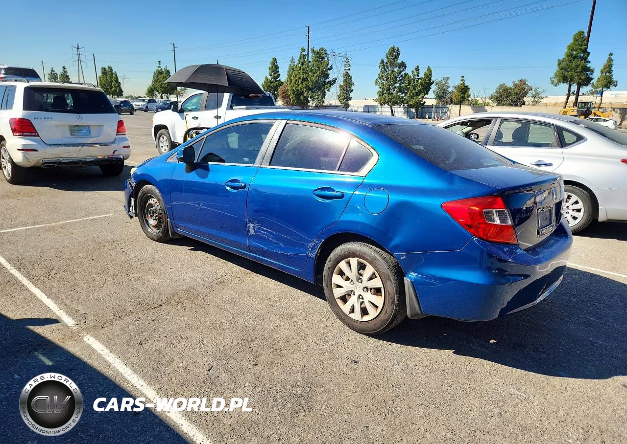 2012 Honda Civic Lx VIN:19XFB2F54CE344686 - 2