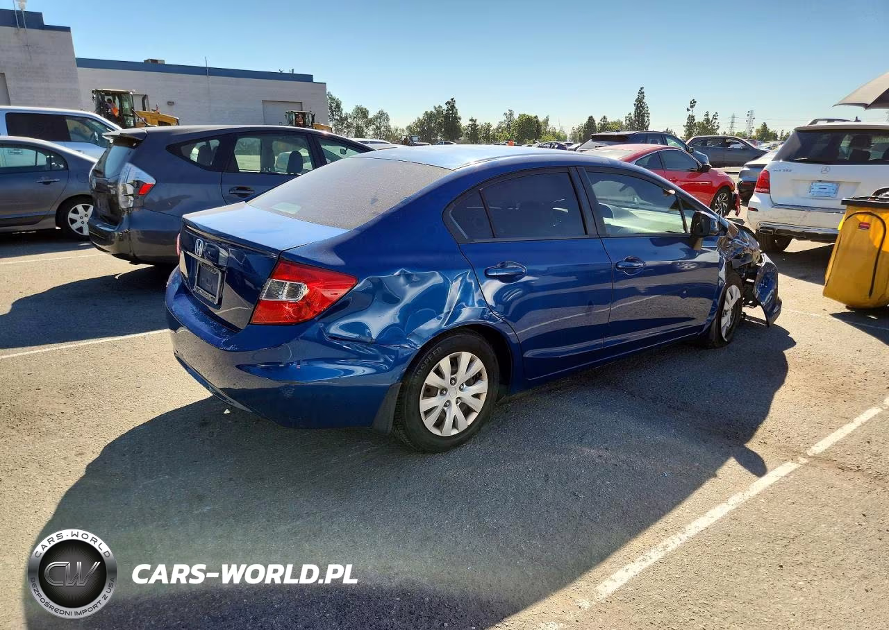 2012 Honda Civic Lx VIN:19XFB2F54CE344686 - 3