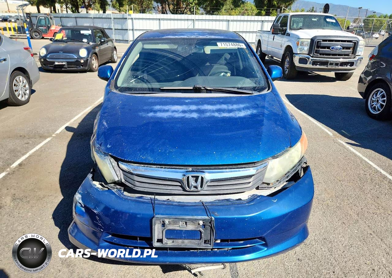 2012 Honda Civic Lx VIN:19XFB2F54CE344686 - 5
