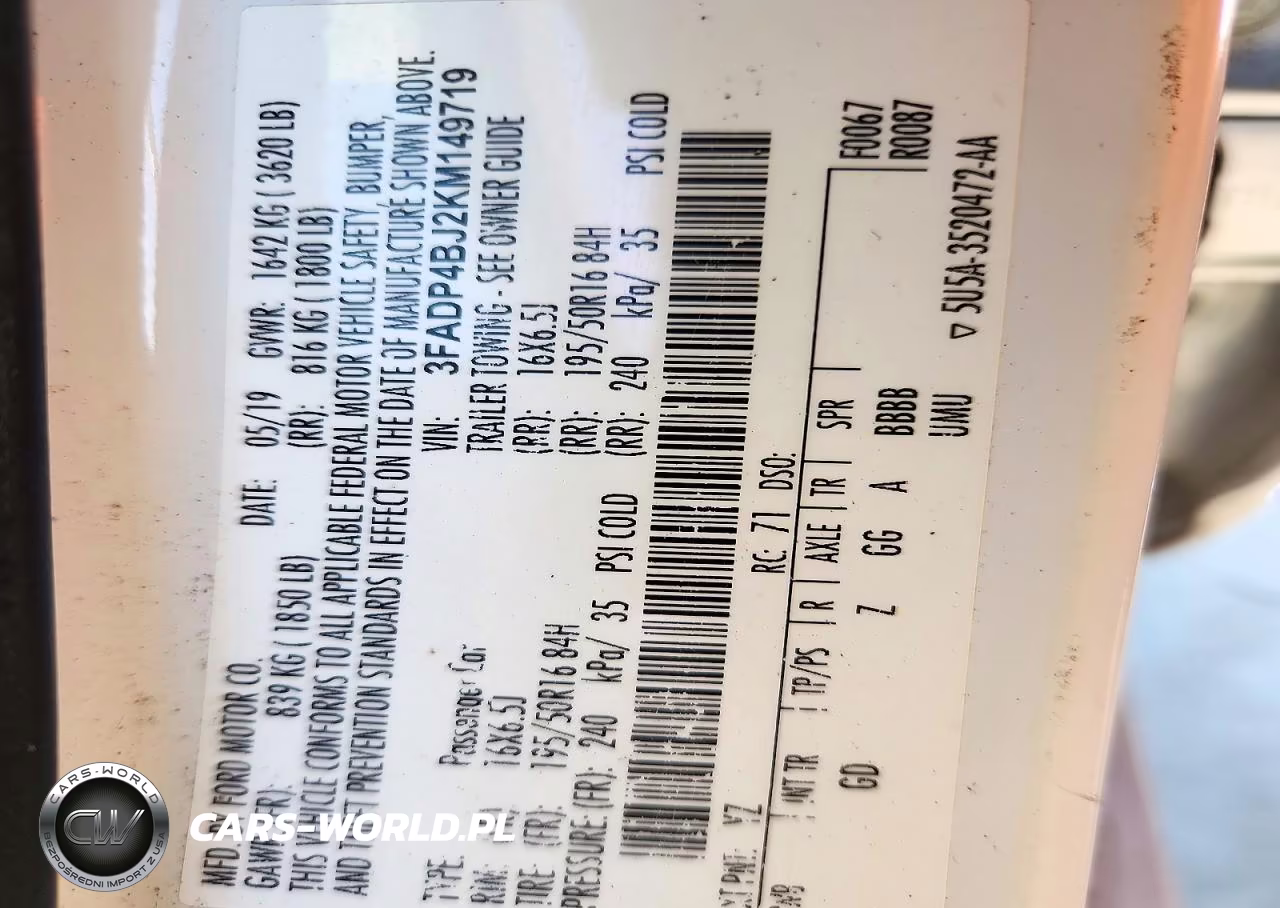 2019 Ford Fiesta Se VIN:3FADP4BJ2KM149719 - 12
