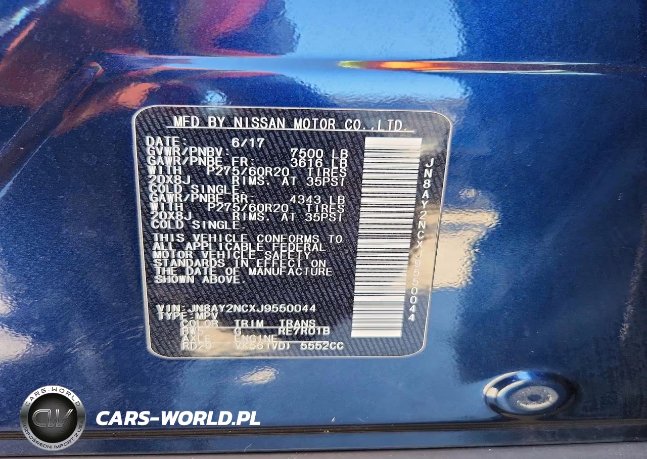 2018 Nissan Armada VIN:JN8AY2NCXJ9550044 - 13
