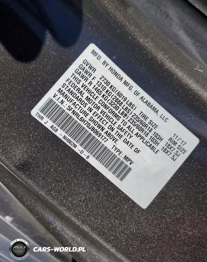 2018 Honda Odyssey Exl VIN:5FNRL6H70JB069177 - 13