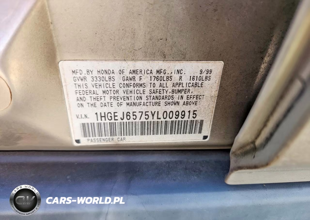 2000 Honda Civic Lx VIN:1HGEJ6575YL009915 - 12