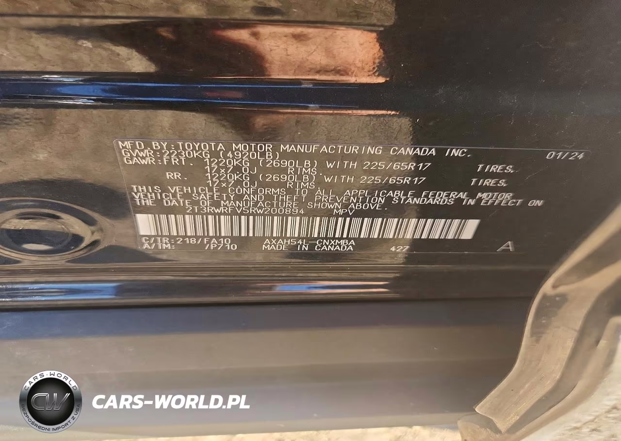 2024 Toyota Rav4 Hybrid Xle VIN:2T3RWRFV5RW200894 - 12