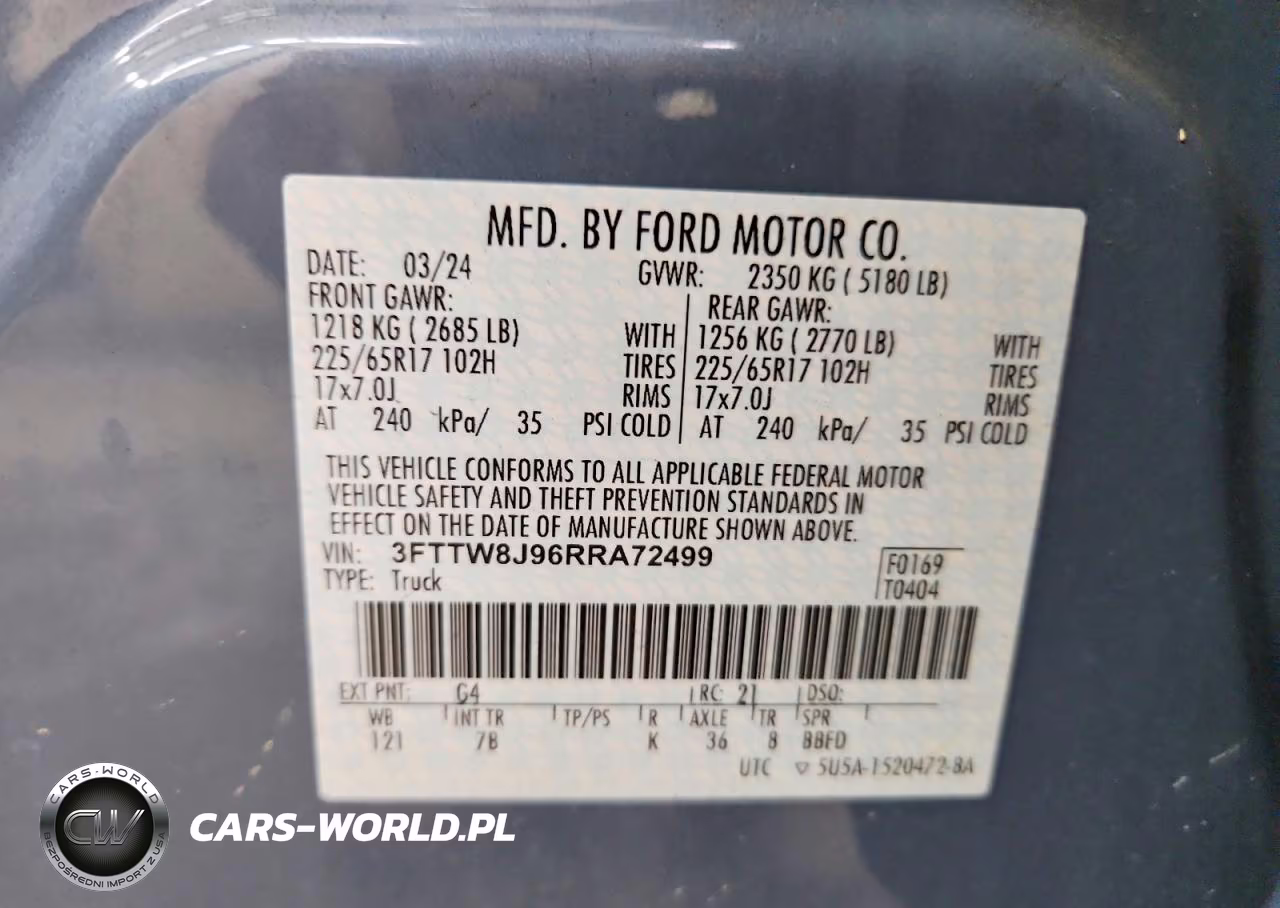 2024 Ford Maverick Xlt VIN:3FTTW8J96RRA72499 - 13