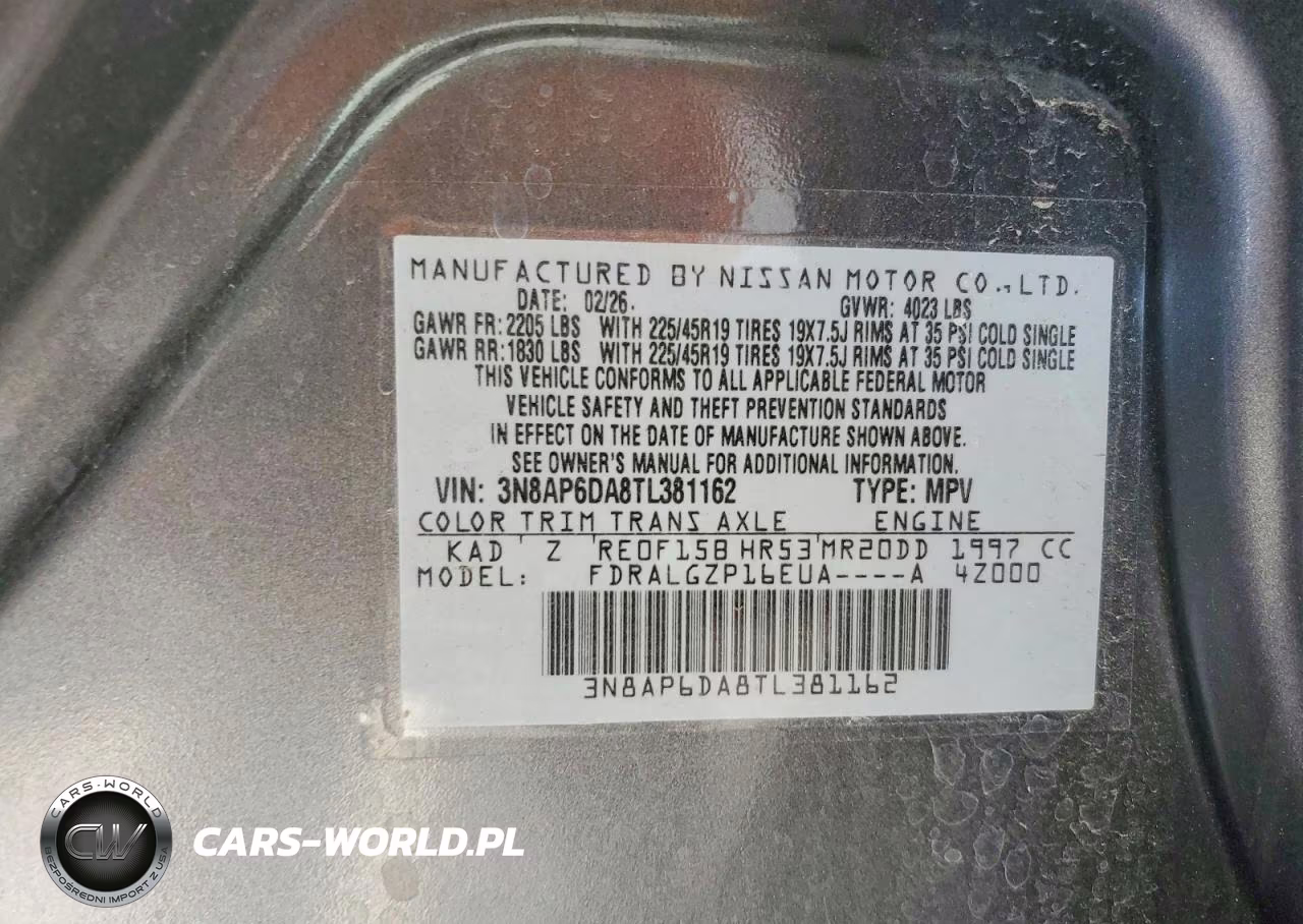 2026 Nissan Kicks Sr VIN:3N8AP6DA8TL381162 - 13