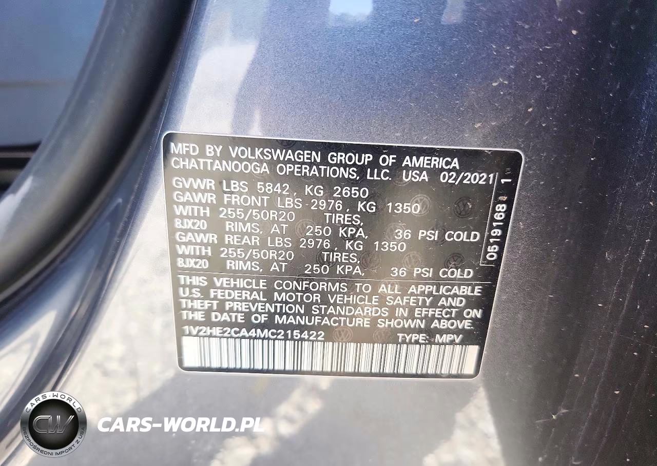 2021 Volkswagen Atlas Cross Sport Se VIN:1V2HE2CA4MC215422 - 13