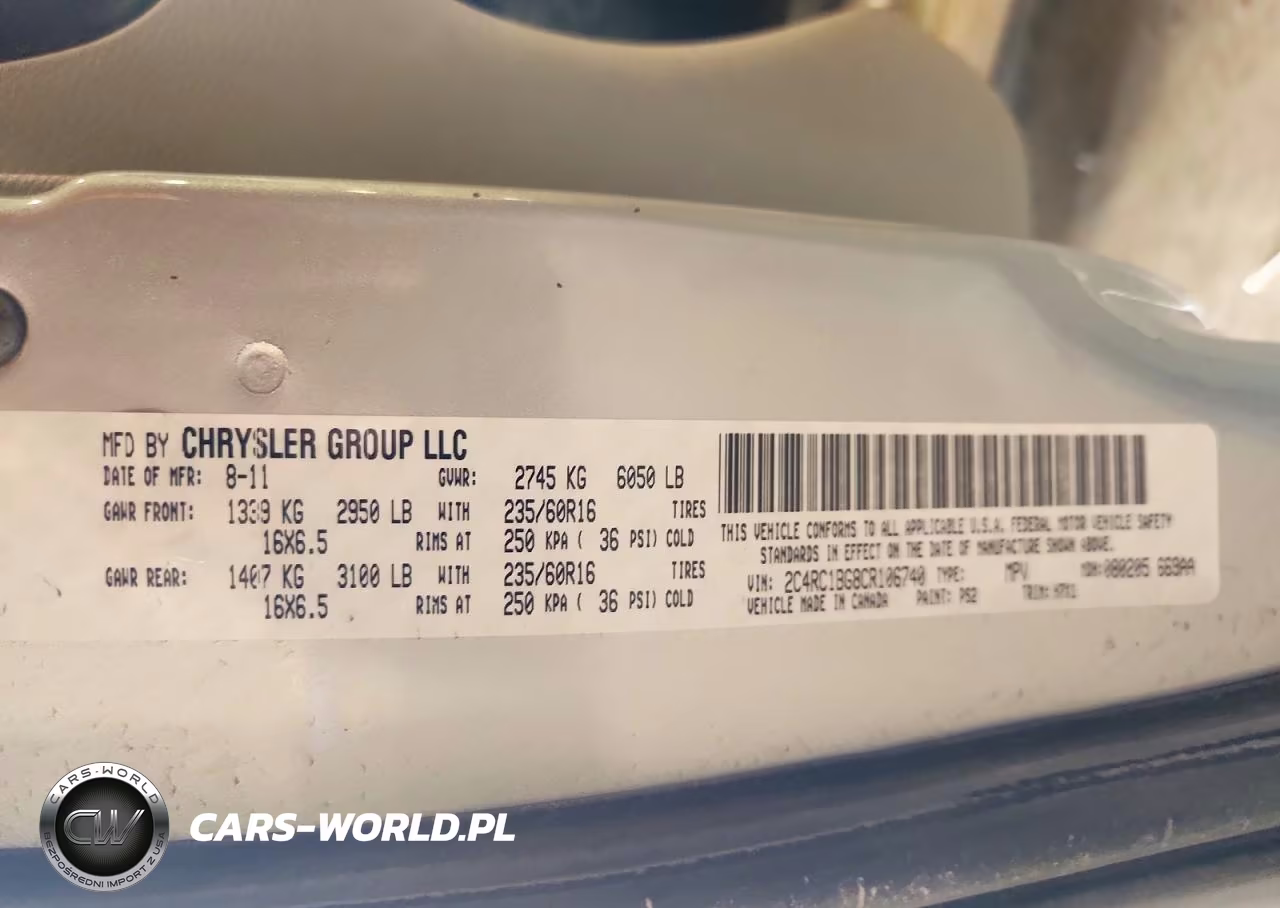 2012 Chrysler Town & Country Touring VIN:2C4RC1BG8CR106740 - 13