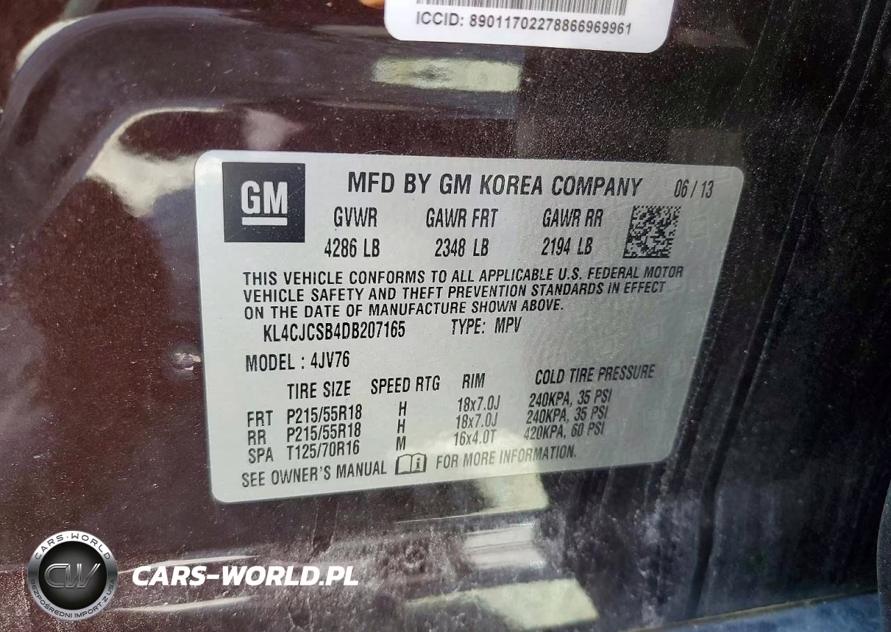 2013 Buick Encore VIN:KL4CJCSB4DB207165 - 13