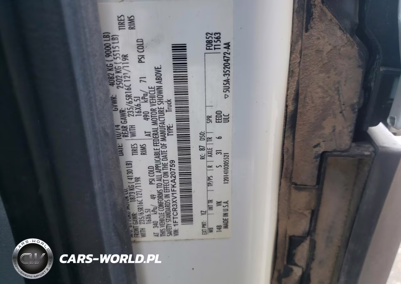 2015 Ford Transit T-250 VIN:1FTCR3XV1FKA20759 - 13