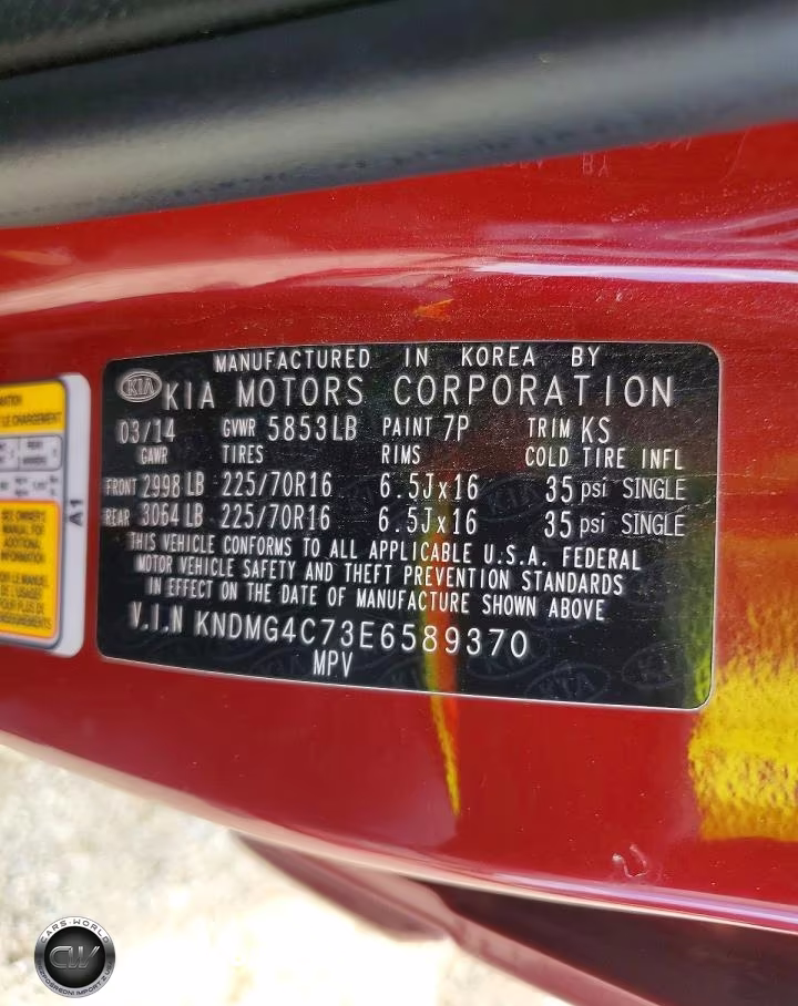2014 Kia Sedona Lx VIN:KNDMG4C73E6589370 - 13