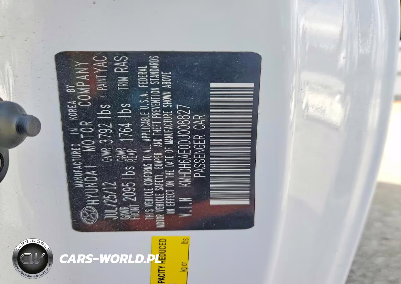 2013 Hyundai Elantra Coupe Gs VIN:KMHDH6AE0DU008827 - 12
