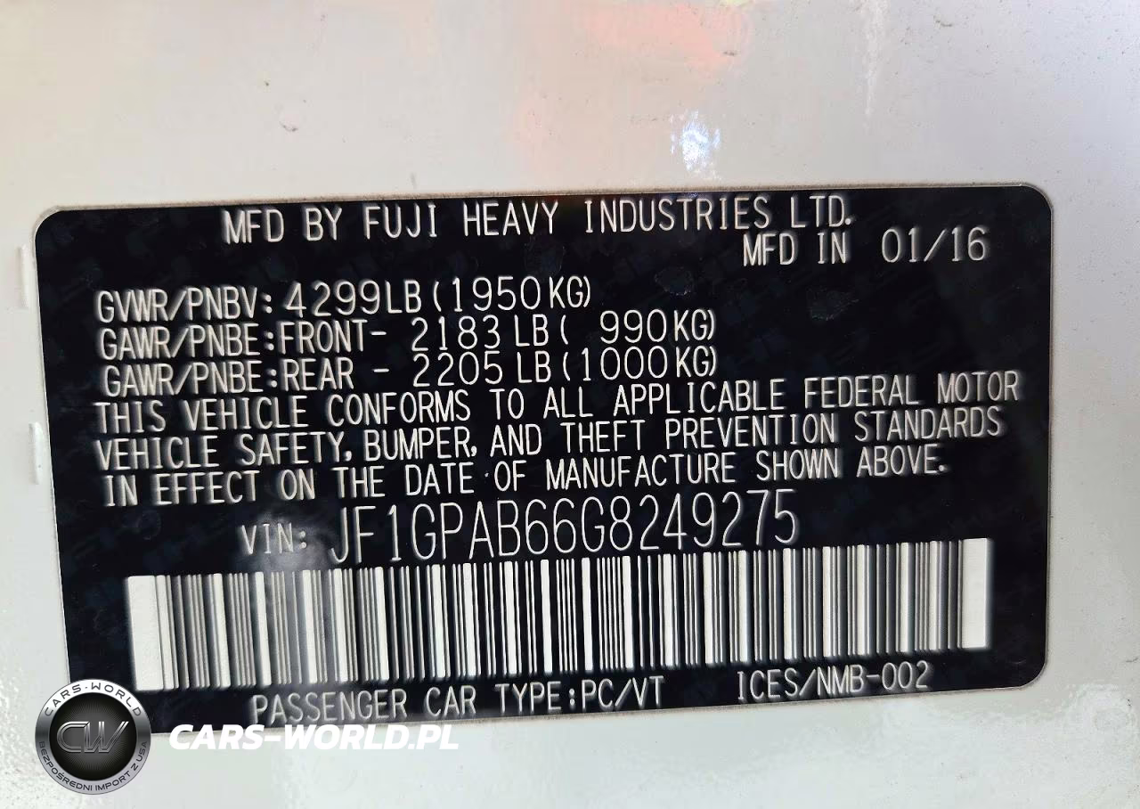 2016 Subaru Impreza Premium VIN:JF1GPAB66G8249275 - 13