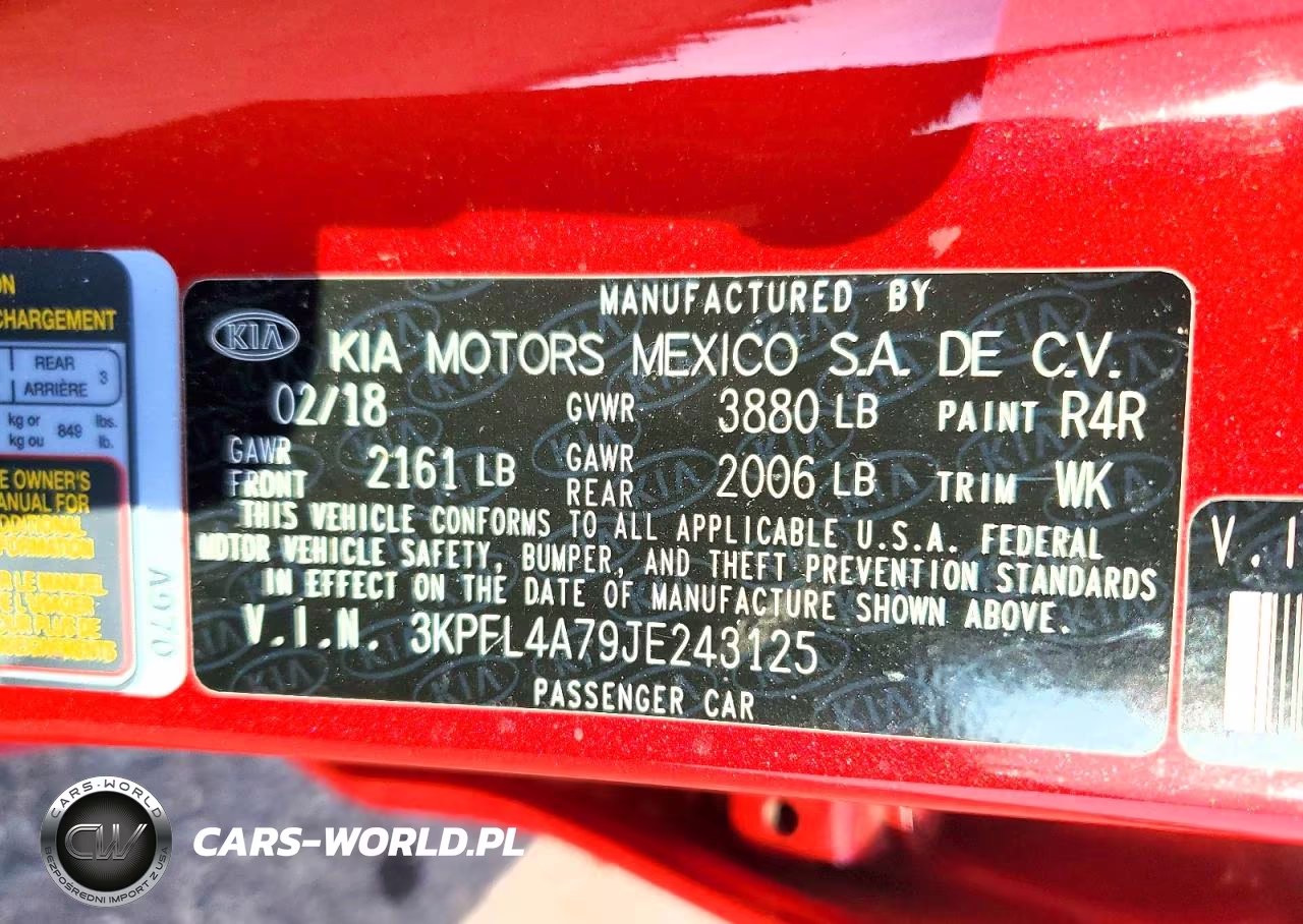 2018 Kia Forte S VIN:3KPFL4A79JE243125 - 12