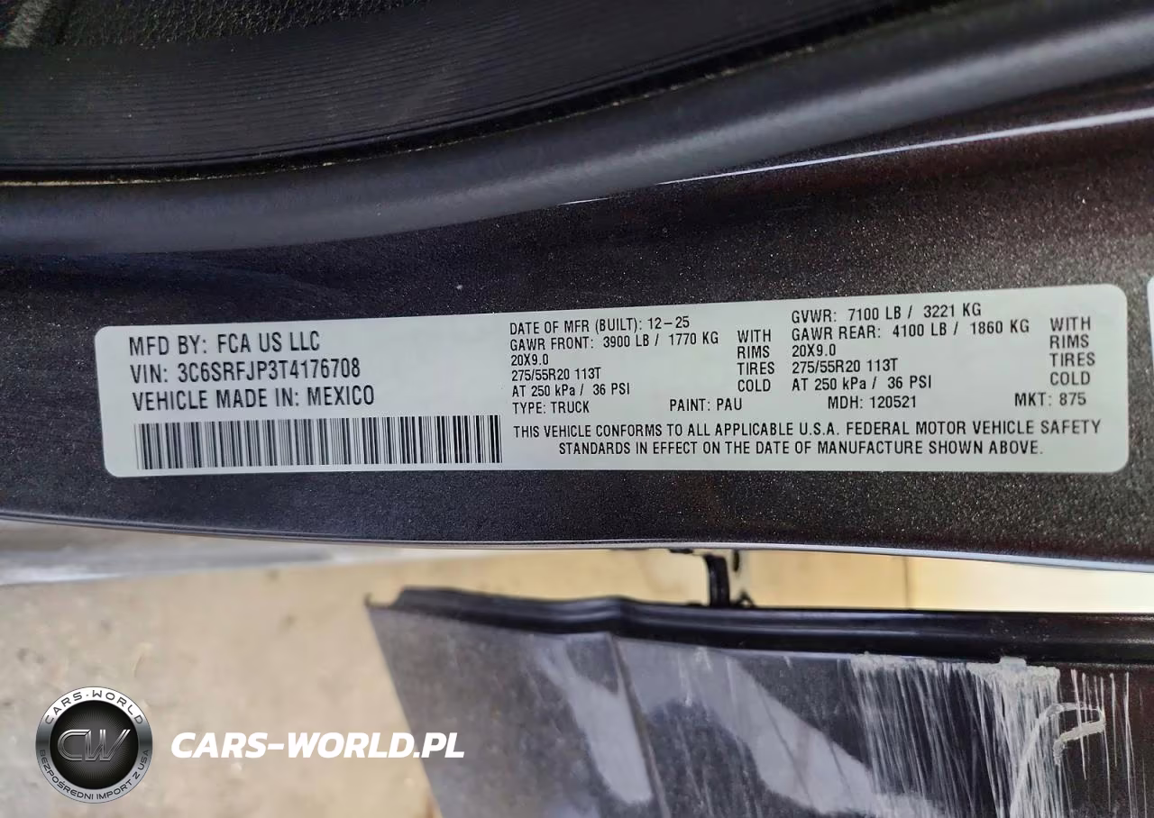 2026 Ram 1500 Laramie VIN:3C6SRFJP3T4176708 - 12