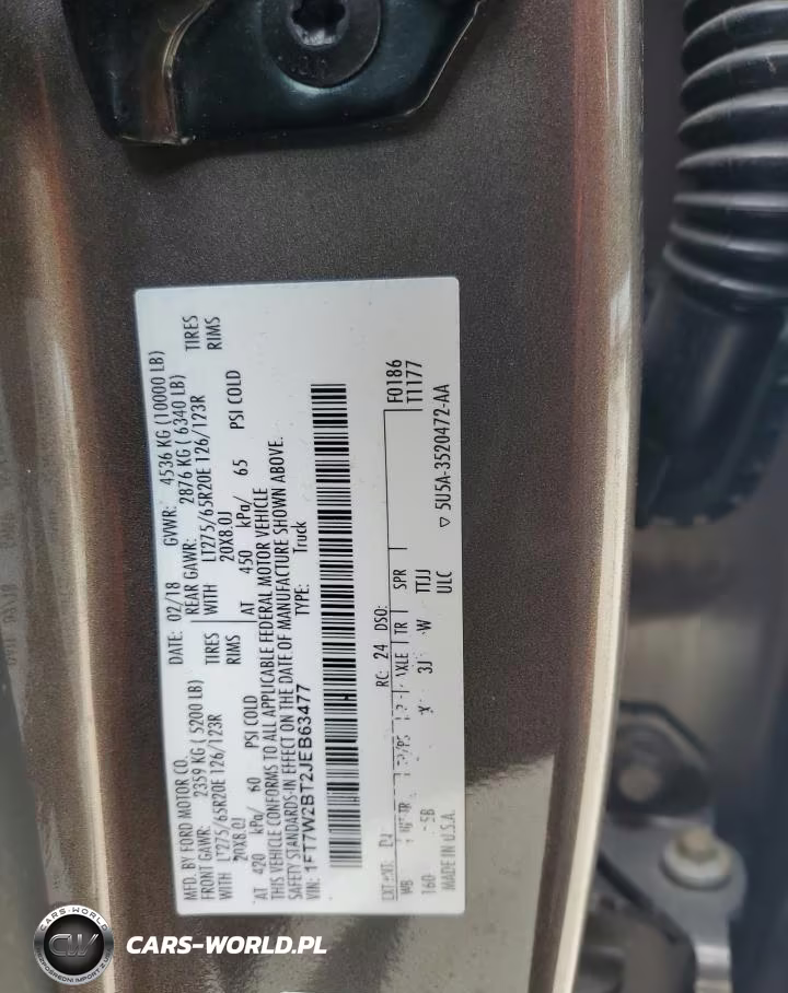 2018 Ford F250 Super Duty VIN:1FT7W2BT2JEB63477 - 12