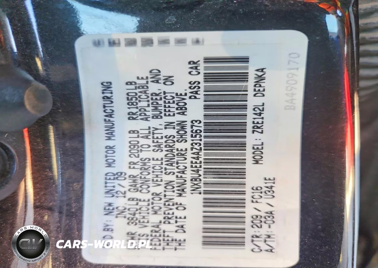 2010 Toyota Corolla Xle VIN:1NXBU4EE4AZ315673 - 12