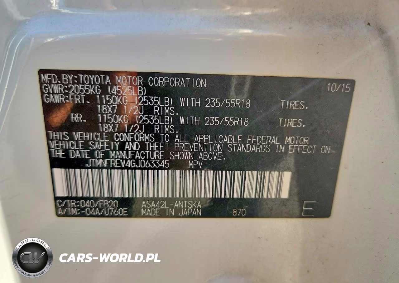 2016 Toyota Rav4 Se VIN:JTMNFREV4GJ063345 - 13