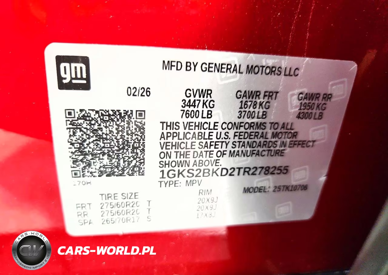 2026 GMC Yukon Elevation VIN:1GKS2BKD2TR278255 - 13