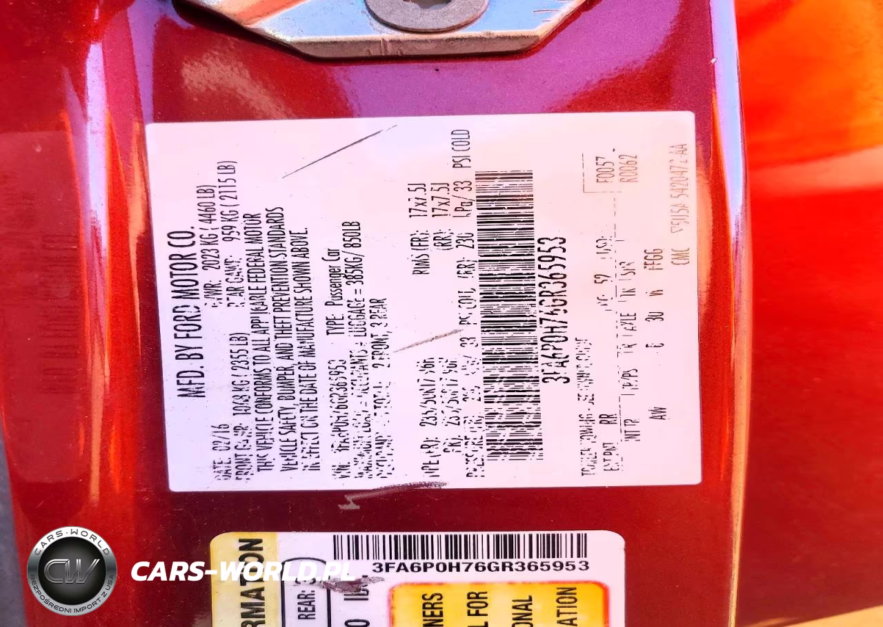 2016 Ford Fusion Se VIN:3FA6P0H76GR365953 - 13