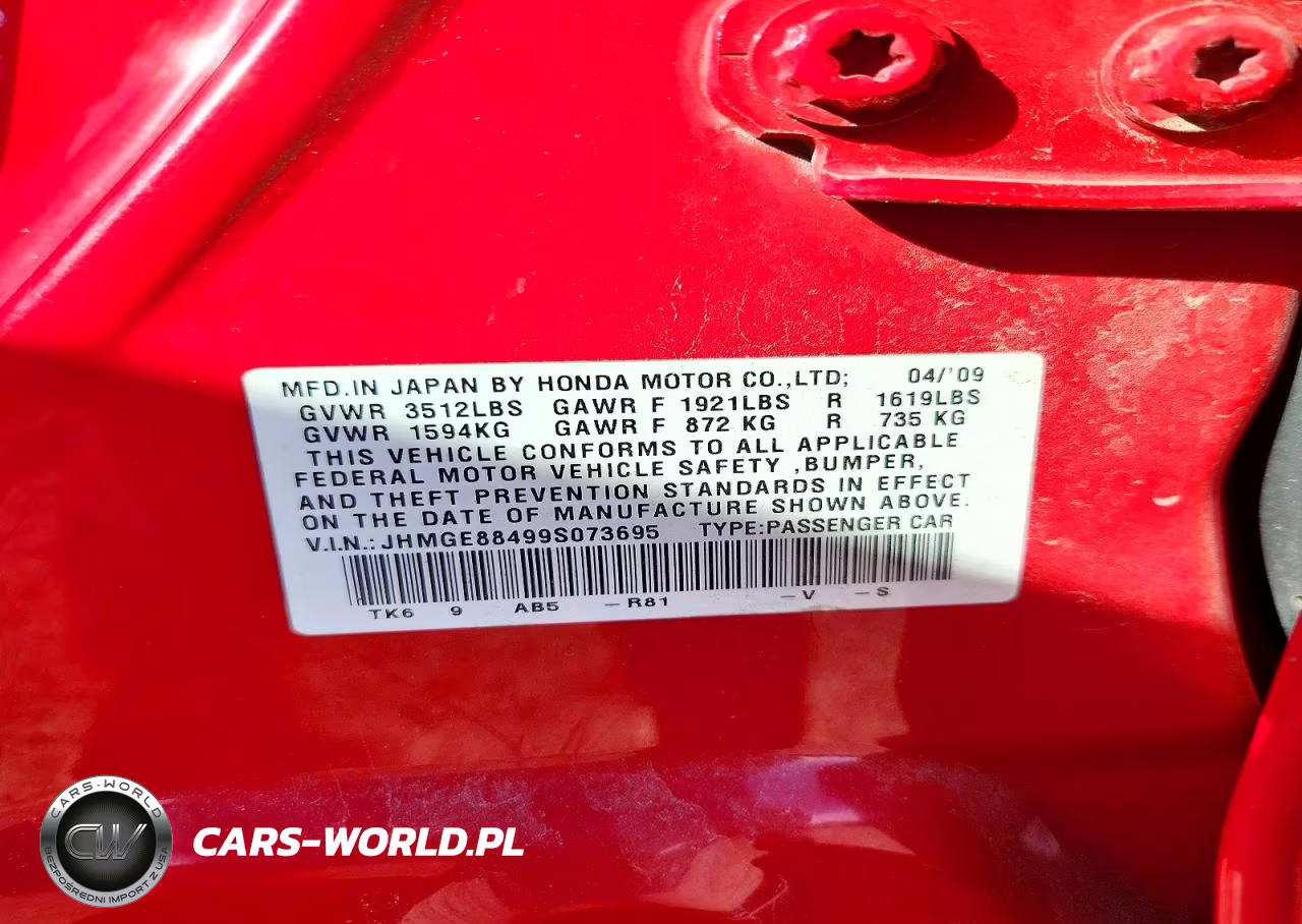2009 Honda Fit Sport VIN:JHMGE88499S073695 - 12