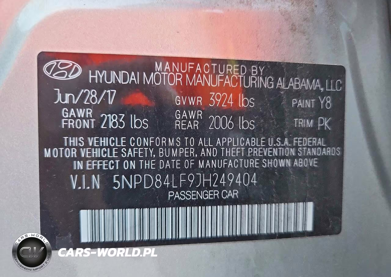 2018 Hyundai Elantra Sel VIN:5NPD84LF9JH249404 - 12