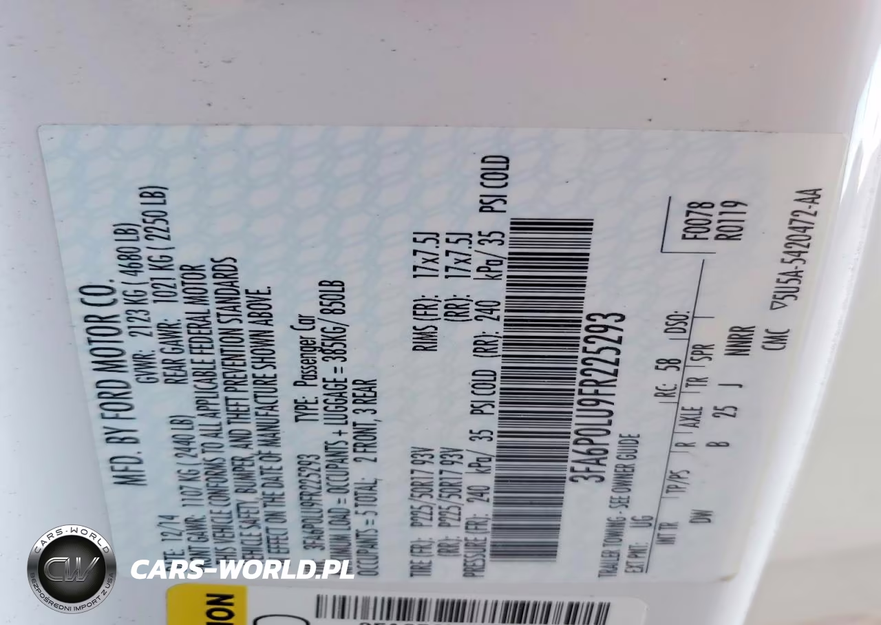 2015 Ford Fusion Se Hybrid VIN:3FA6P0LU9FR225293 - 13
