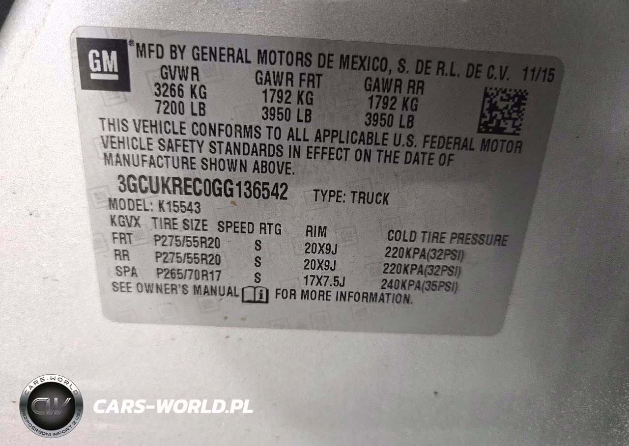 2016 Chevrolet Silverado K1500 Lt VIN:3GCUKREC0GG136542 - 12