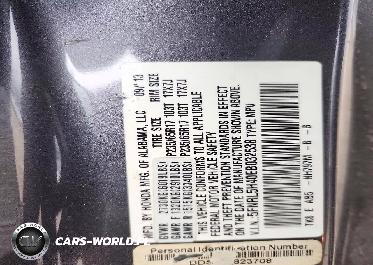 2014 Honda Odyssey Ex VIN:5FNRL5H40EB032538 - 13