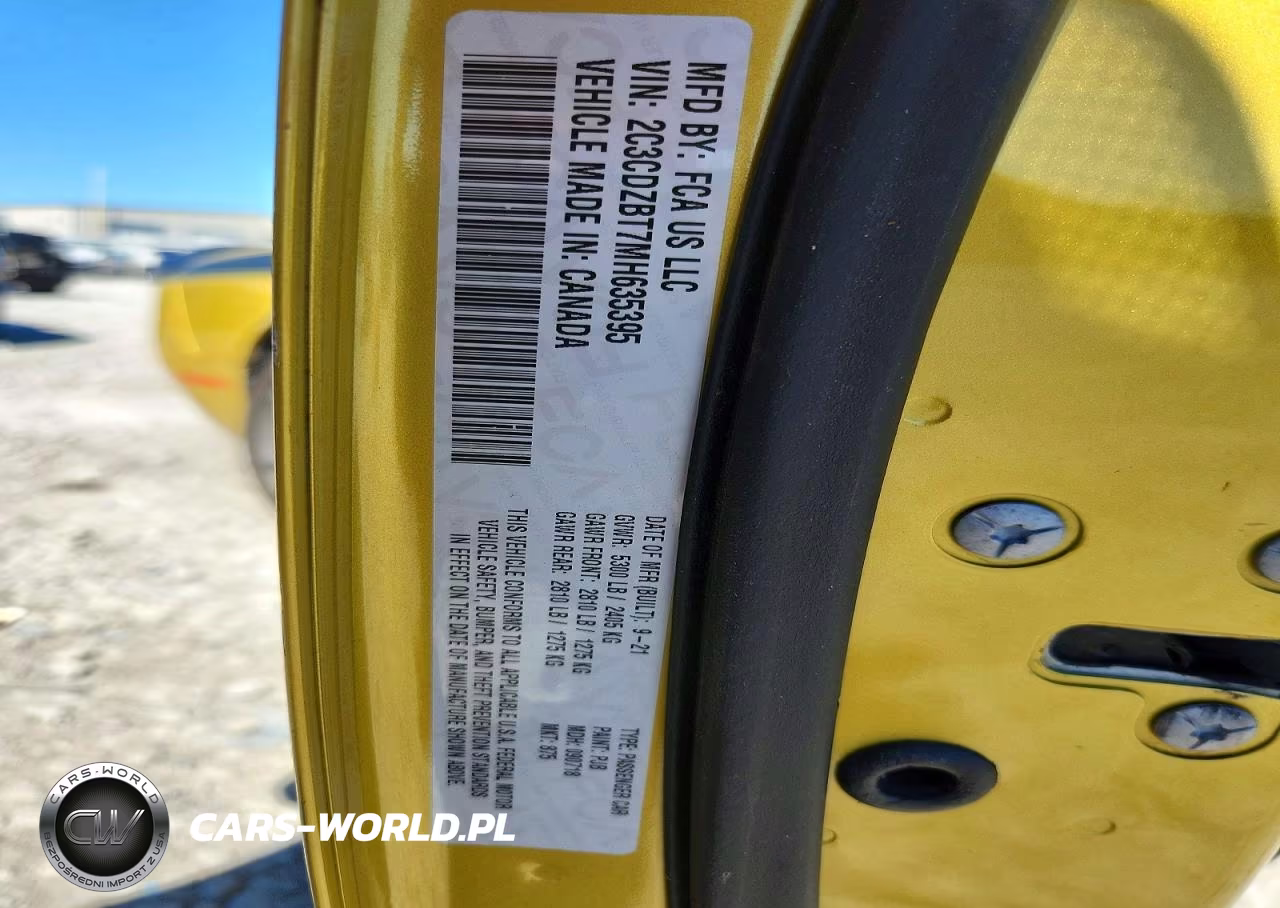 2021 Dodge Challenger R-T VIN:2C3CDZBT7MH635395 - 12