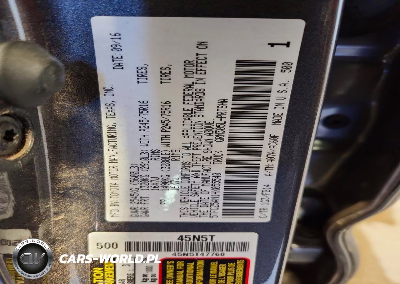 2017 Toyota Tacoma Sr V6 VIN:5TFCZ5AN1HX055540 - 12
