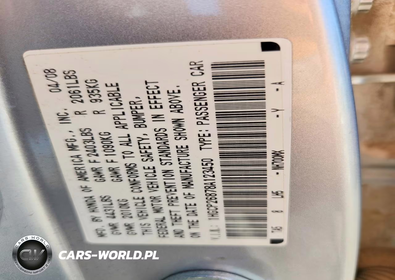 2008 Honda Accord Exl VIN:1HGCP26878A123450 - 12