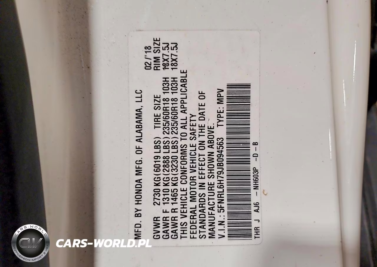 2018 Honda Odyssey Exl VIN:5FNRL6H79JB094563 - 14