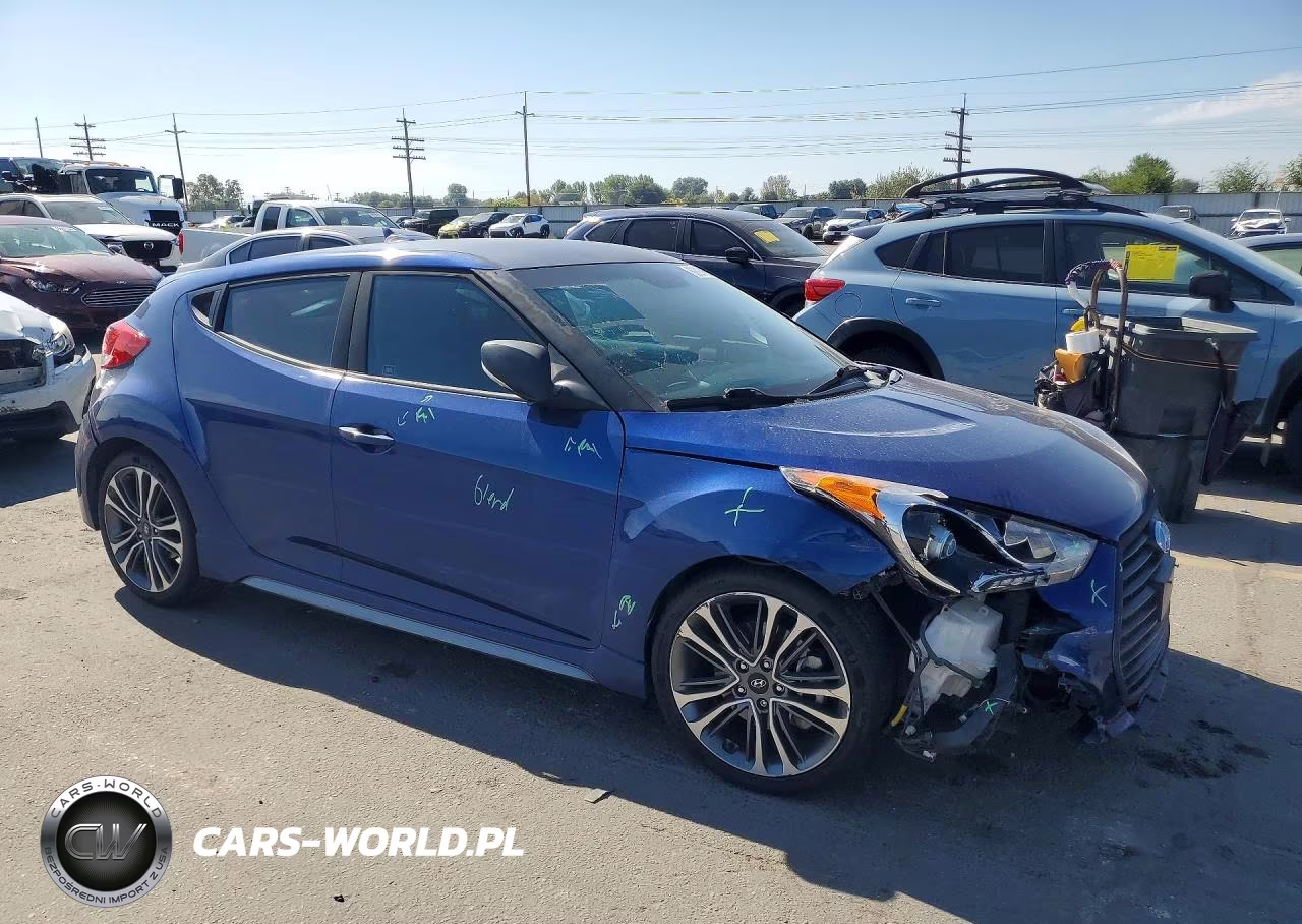 2017 Hyundai Veloster Turbo VIN:KMHTC6AE7HU313175 - 4