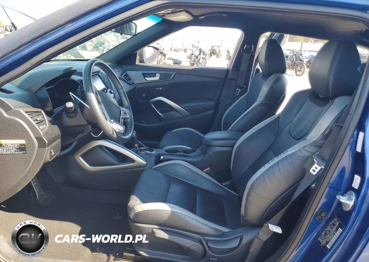 2017 Hyundai Veloster Turbo VIN:KMHTC6AE7HU313175 - 7