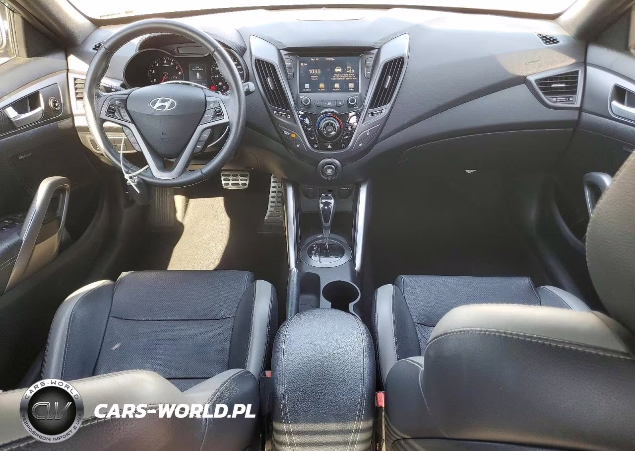 2017 Hyundai Veloster Turbo VIN:KMHTC6AE7HU313175 - 8