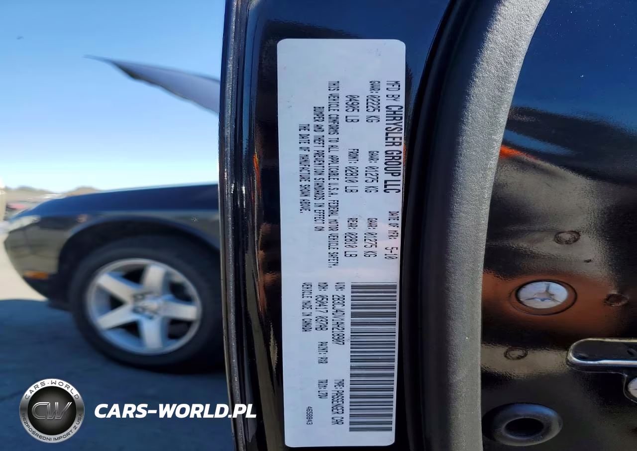 2010 Dodge Challenger Se VIN:2B3CJ4DV1AH218907 - 12