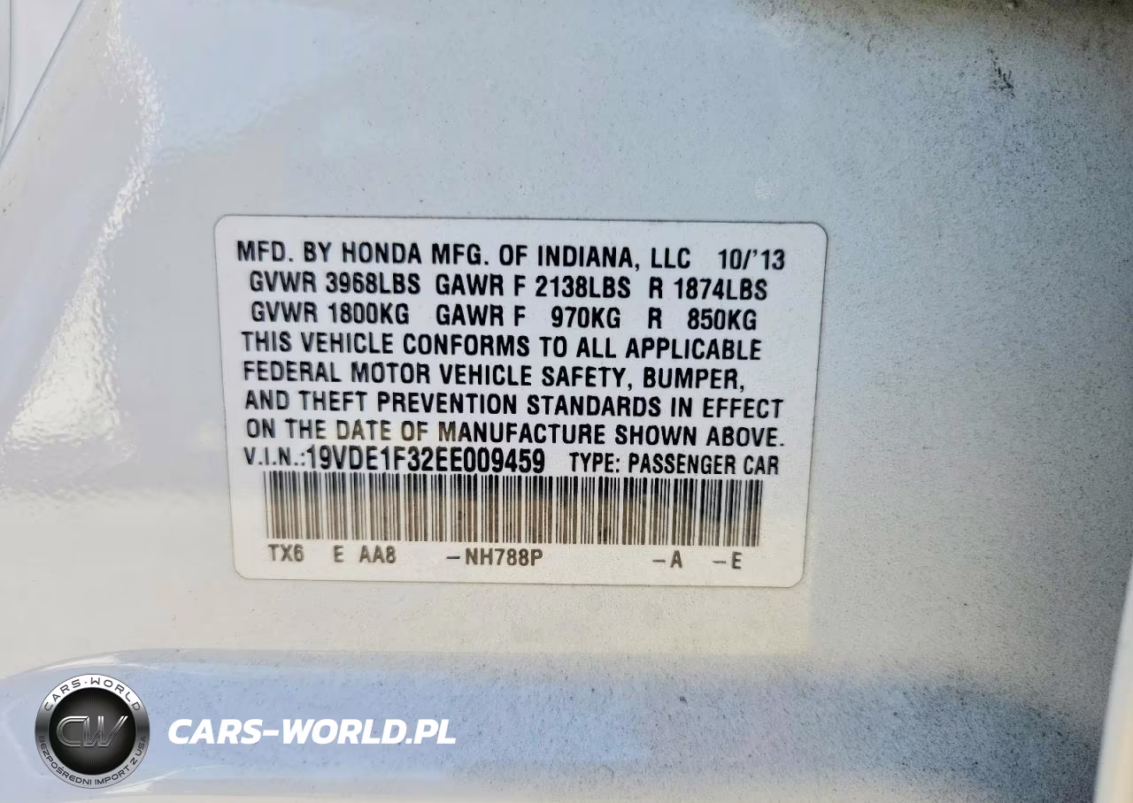 2014 Acura Ilx 20 VIN:19VDE1F32EE009459 - 12