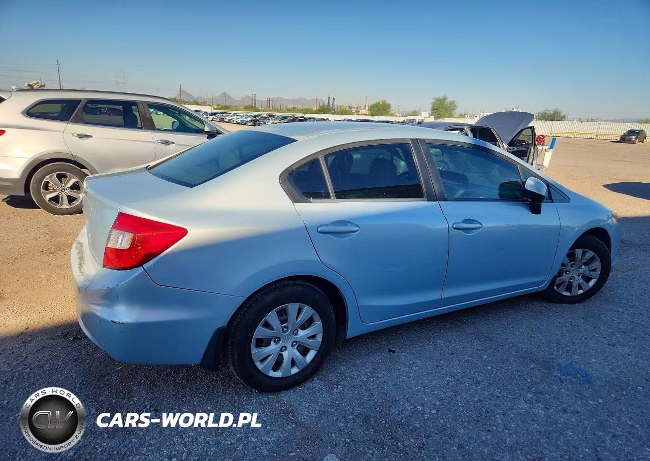 2012 Honda Civic Lx VIN:19XFB2F58CE316180 - 3