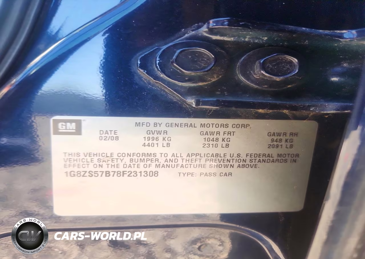 2008 Saturn Aura Xe VIN:1G8ZS57B78F231308 - 13