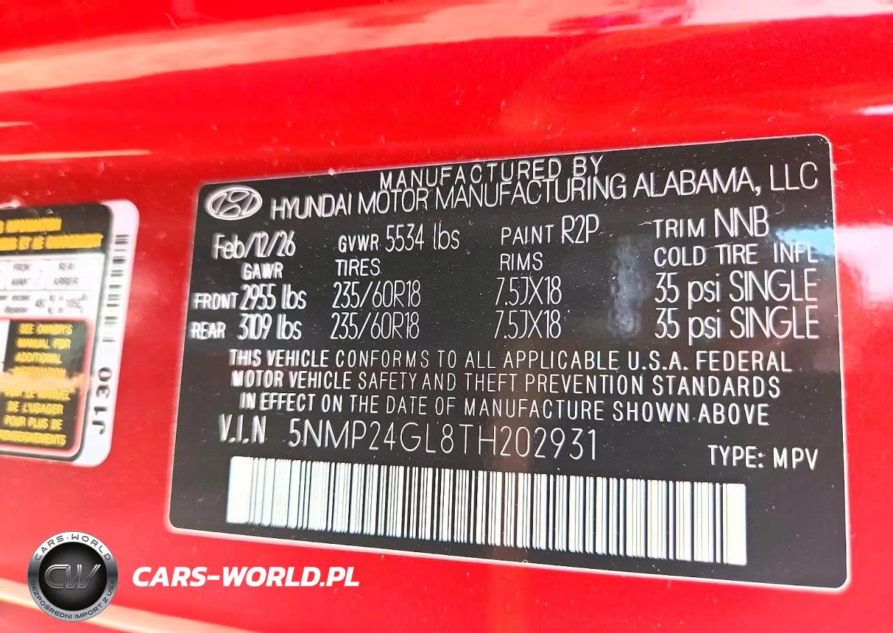 2026 Hyundai Santa Fe Sel VIN:5NMP24GL8TH202931 - 13
