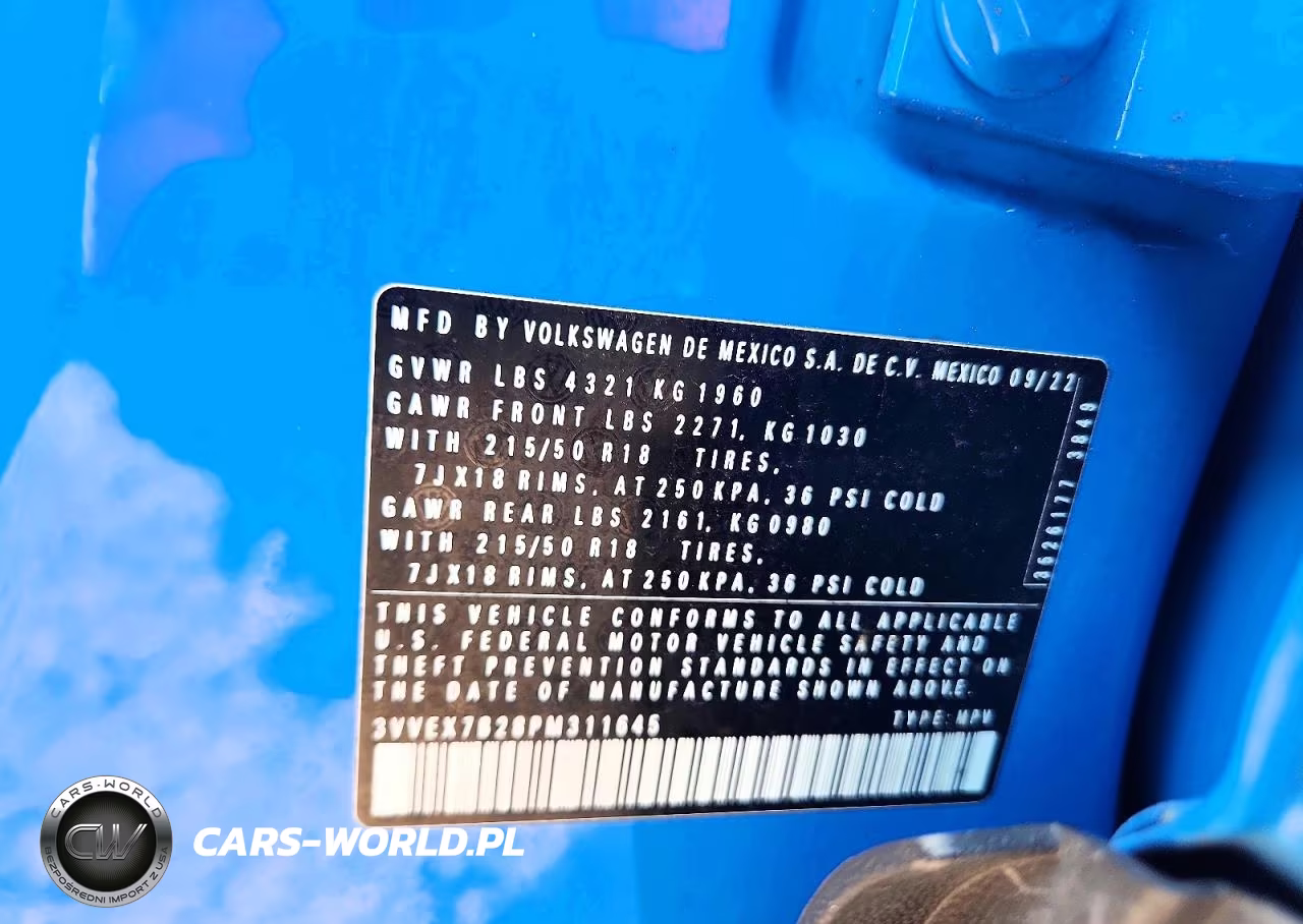 2023 Volkswagen Taos Se VIN:3VVEX7B28PM311645 - 13