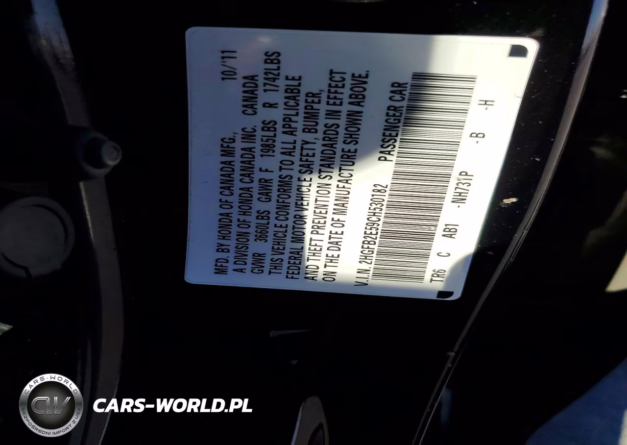 2012 Honda Civic Lx VIN:2HGFB2E59CH530182 - 13