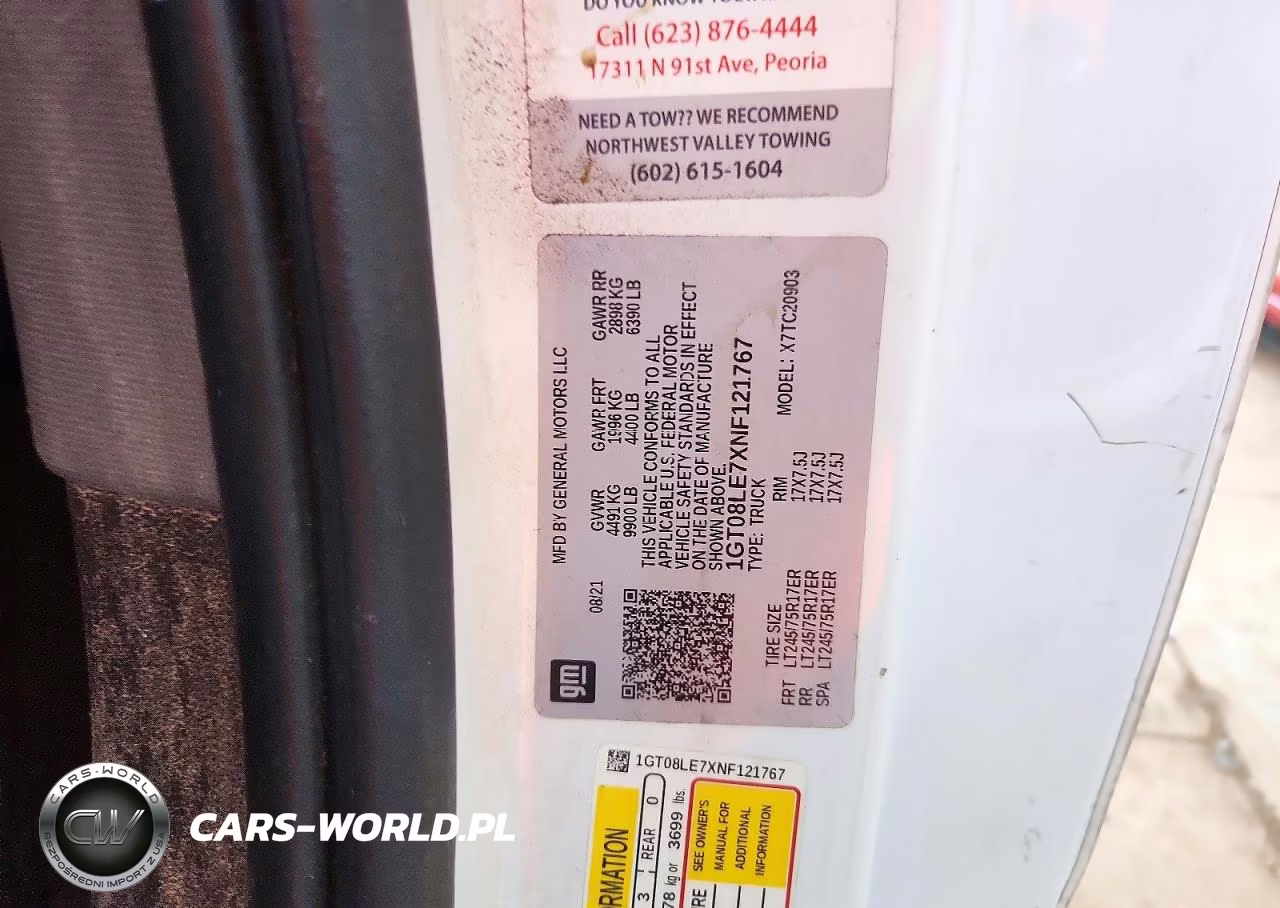 2022 GMC Sierra C2500 Heavy Duty VIN:1GT08LE7XNF121767 - 13