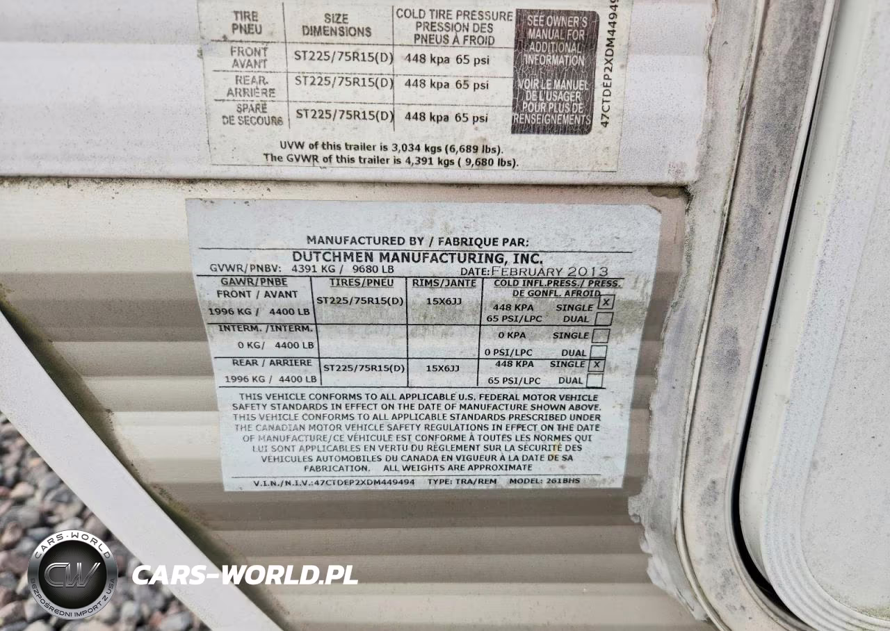 2013 Dutchmen Camper VIN:47CTDEP2XDM449494 - 10