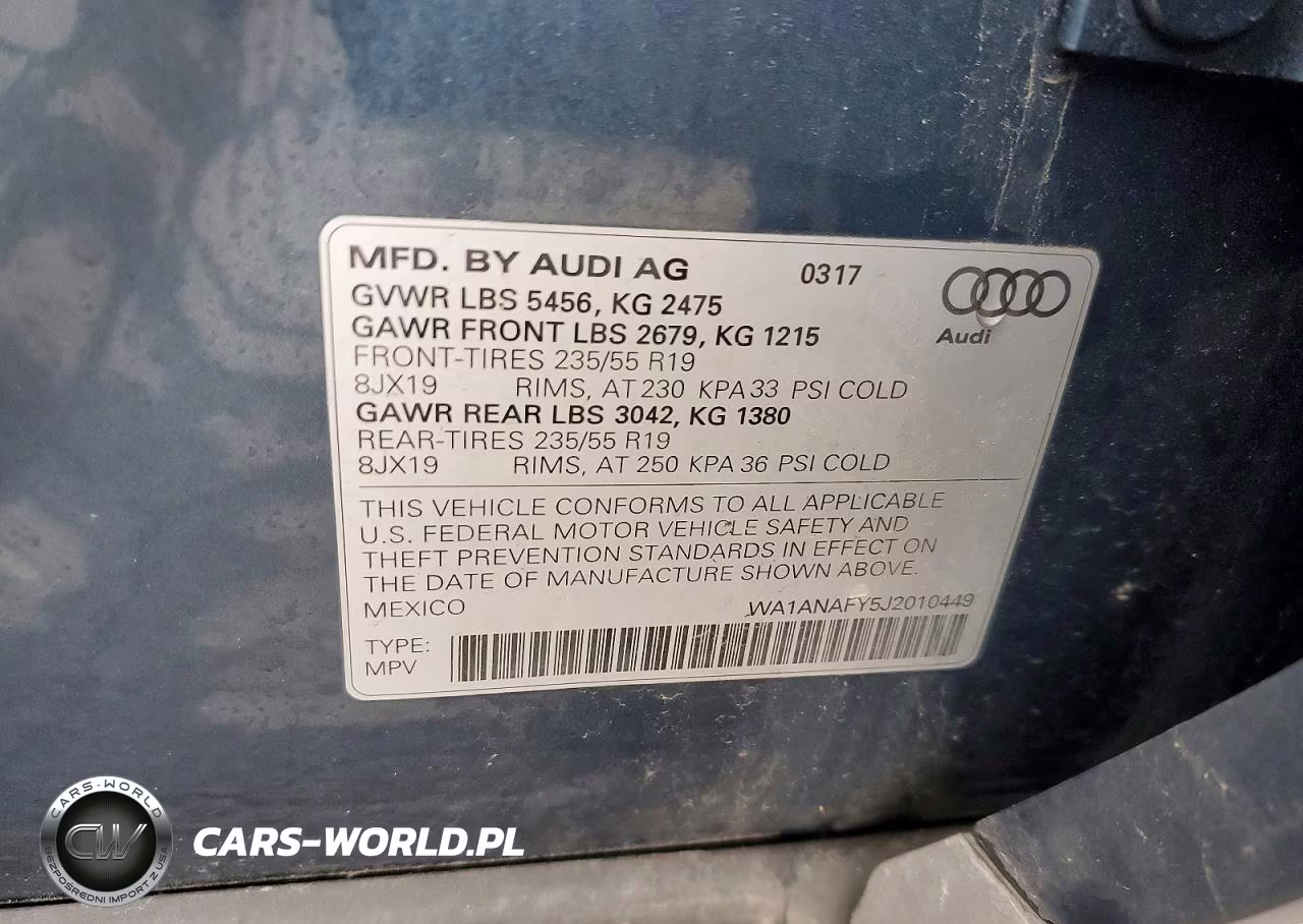 2018 Audi Q5 Premium VIN:WA1ANAFY5J2010449 - 12