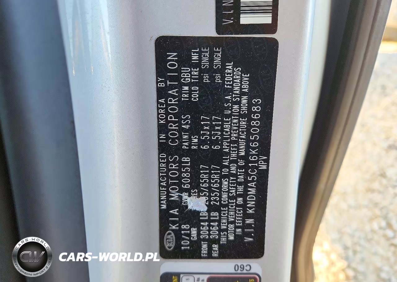 2019 Kia Sedona L VIN:KNDMA5C16K6508683 - 13