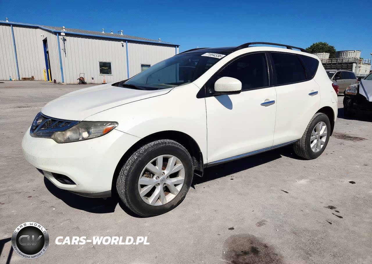 2014 Nissan Murano Sl VIN:JN8AZ1MU9EW407918 - 1