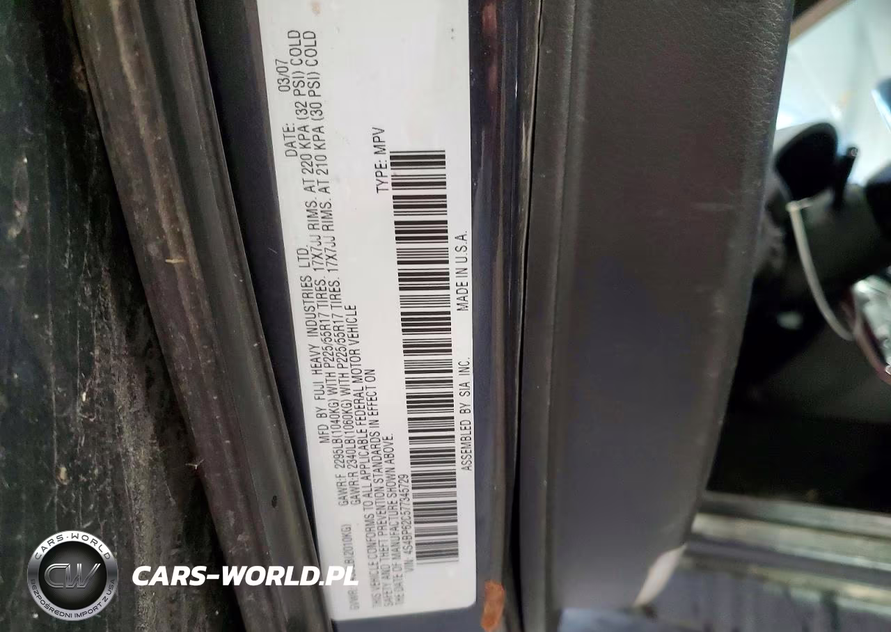 2007 Subaru Outback Outback 2.5I Limited VIN:4S4BP62C577345729 - 13